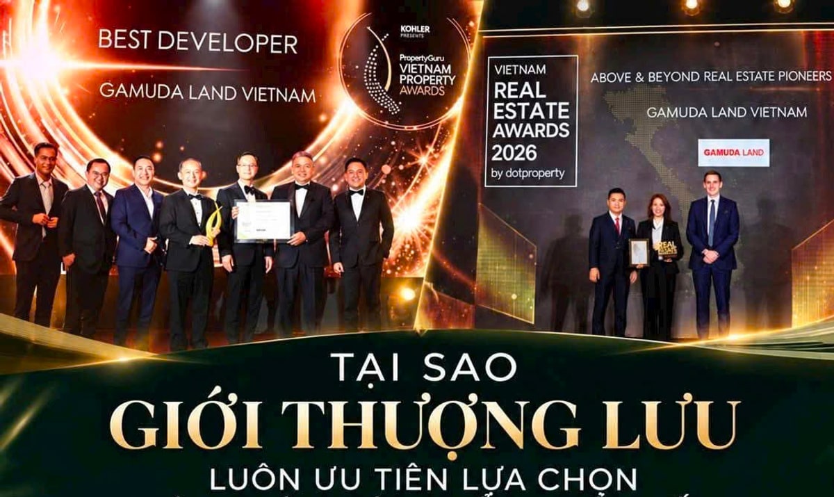 Đại diện Gamuda Land Việt Nam tại các sự kiện giải thưởng bất động sản năm 2026, tư liệu do người dùng cung cấp